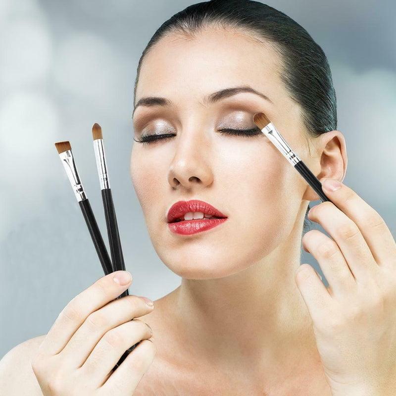 3pcs Portable Fashion Cosmetic Brushes Eyebrow Blending Brush Makeup Tool A