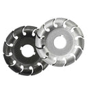2 Pack 12 Teeth Wood Carving Disc,Manganese Steel 2.5In Wood Shaping Disc E