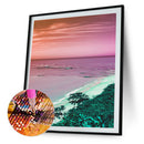 Seaside 5D DIY Full Round Drill Diamond Painting Rhinestone Canvas Beadwork