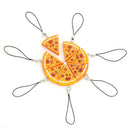 Pizza Pendant Keychain Keyring Best Friends Bag Key Ring Jewelry Friendship LJ