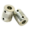 2 Pack Aluminum Alloy Flexible Shaft Couplings Shockproof Couplers 5mm To 8mm