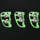 5 Pcs Double Bell Fish Pole Rod Fishing Light Alarm Bells Green Q4A4