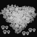 New 200 Pcs Plastic Tattoo Ink Pigment Cups Holder Medium & Small 100 Each