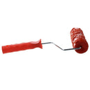 Decorative paint roller with plastic handle, 17.8 cm, embossed flower desig B9B1