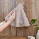 Luxury Hand Wipe Towel Soft Washcloth Hanky Water Absorbing Gifts Brown