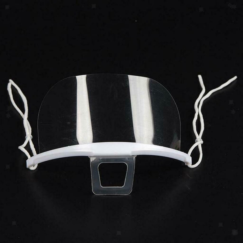 Smile Safety Face Shield Chef Hotel Visors Protect Mouth Shield 5.7x14cm