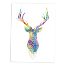 50x70cm Elk Printed Canvas Poster Modern Nordic Art Home Decor Unframed
