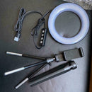 3 in 1 Dimmable LED Studio Camera Ring Light Phone Table Fill Lamp Video Q5U3