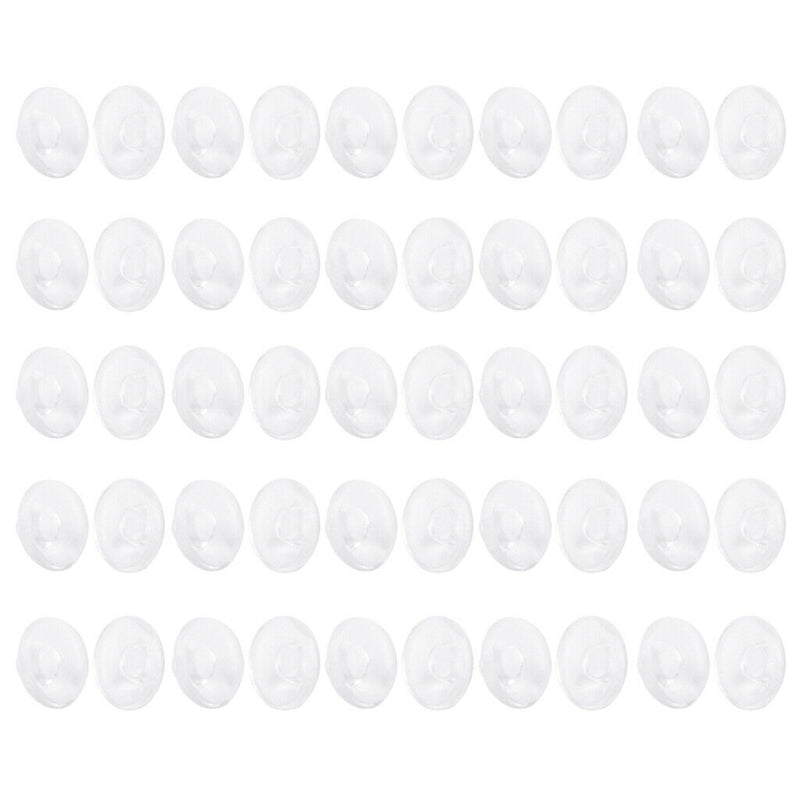 25 Pairs Round Silicone Eyeglass Push In Nose Pads