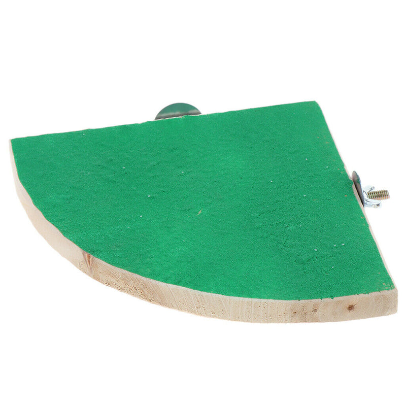 Wooden Small Animal Sector Stand Perch Hamster Guinea Pig Exercise Platform