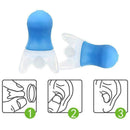 1Pair Pressure Noise Reduction Sleep Silicone Earplugs Reusable Multfuntion S3A9