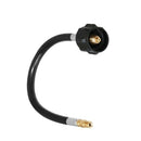12Inch Rv Propane Pigtail Hose Connector With Type 1 Connection X 1/4 Inch