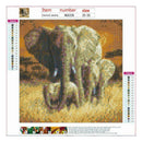 4 Pack Elephant Horse DIY 5D Diamond Painting Kits Full Drill Cross Stitch Decor