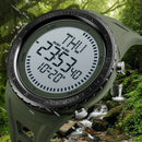 Skmei Men'S Watch Compass World Time Week Date Stopwatch Chronograph Led Di H1J1