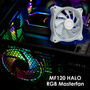 MF120 HALO Dual Ring Addressable RGB Fan 120mm for PC Case Liquid Radiator A