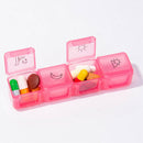 28 Slots Pill Box Weekly 7 Day 7 Color Detachable AM/PM Transparent