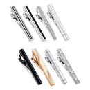 8 Pcs Tie Clips Set for Men Tie Bar Clip Set for Regular Ties Necktie Weddi
