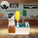 Premium 15 Oz Kitchen Soap Dispenser With Sponge Holder Automatic And Touch