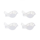 50pcs White Bird Wine Glass Name Place Cards Wedding Party Decoration LJ