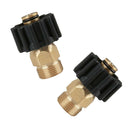 2pcs Quick Connector Fittings M22M x M22F Fits for Garden Hoses & Power Pressure