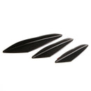 6x Universal Fit Front Bumper Lip Splitter Fins Body Spoiler Black
