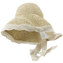 Fashion Women'S Wide Brim Straw Hat Summer Style Raffia Floppy Hat Foldable