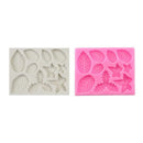 2Pcs Maple Leaf Silicone Cake Fondant Chocolate Sugarcraft Mold DIY Baking Decor