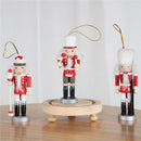 4PCS Christmas Decoration Wooden Tree Hanging Nutcracker Puppet Ornament New Hn
