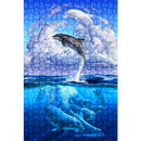 1000pcs DIY Soaring Dolphins Puzzle Educational Learning Assembling Toys