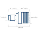 3pcs SMA Male to UHF SO-239 SO239 Female Jack Plug Connector RF Coaxial A CQT