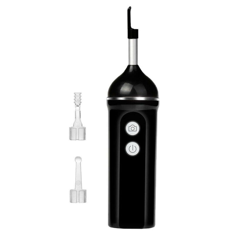 WiFi Wireless Visual Earpick HD Earwax Clean Tool Cleaning Scoop 5.3mm Black