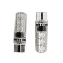4PC T10 W5W 6 SMD 5050 RGB LED Car Changing Light Reading Bulbs Remote Control