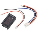 3pcs LED Digital DC 0-100V 10A Voltage Amp Volt Meter Panel Dual Voltmeter  K4B2