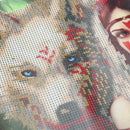 5D DIY Round Drill Diamond Painting Beauty Wolf Cross Stitch Embroidery Kit