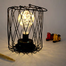 Hanging Or Table Industrial Style Heavy Iron Lamp LOFT Style Battery Powered