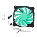12cm LED Computer Solar Eclipse Light Effect Computer Case Fan(Green)
