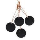 10pcs Mini Chalkboards Signs Hanging BlackBoard Round Message Board Sign