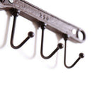 1Pc Retro Wall Hanger Sturdy 3 Hook Metal Wrench Shaped Hanger Coat Rack Co