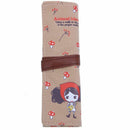 Pencil case is big capacity canvas contracted coils of pencil bags girl lov