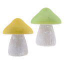 2x Solar Powered Mushroom LED Light Pathway Lamp Outdoor Garden Lights B+C