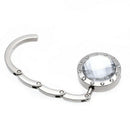Alloy Rhinestone Crystal Hooks White
