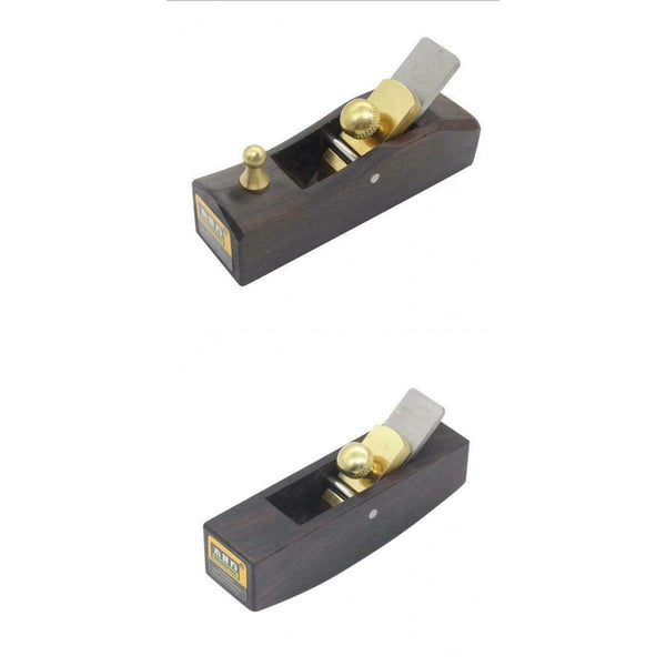 2Pcs Mini Flat Plane Bottom Edged DIY Woodworking Wood Hand Planer Tool #2