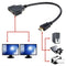 1080P 2 Port HDMI Splitter Male To Female Video Adapter Cable DVD HDMI