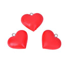 10pcs/lot Heart Charms Pendant DIY Earrings Bracelet Findings Jewelry Maki BX