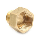 Metal Brass Metric BSP G 3/4" Female to NPT 1/2" Male Pipe Fitting Adapter @3C
