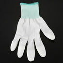 1 Pair ESD PC Computer Working Anti-skid Anti Skid Anti-static White Gloves