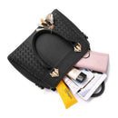 Women Handbags Ladies Purses Satchel Shoulder Bags Tote Bag(Black)