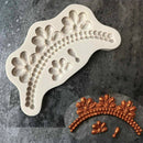 Gem Cake Border Silicone Mold DIY Fondant Cake Decorating Tools Baking Mould FT