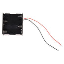 Black Two Layers 8x1.5V AA Batteries Battery Holder Case w Wire Leads L1Q9