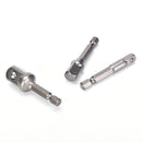 3pcs Chrome Vanadium Steel Socket Adapter Set Hex Shank to 1/4" 3/8" 1/2"â„–[